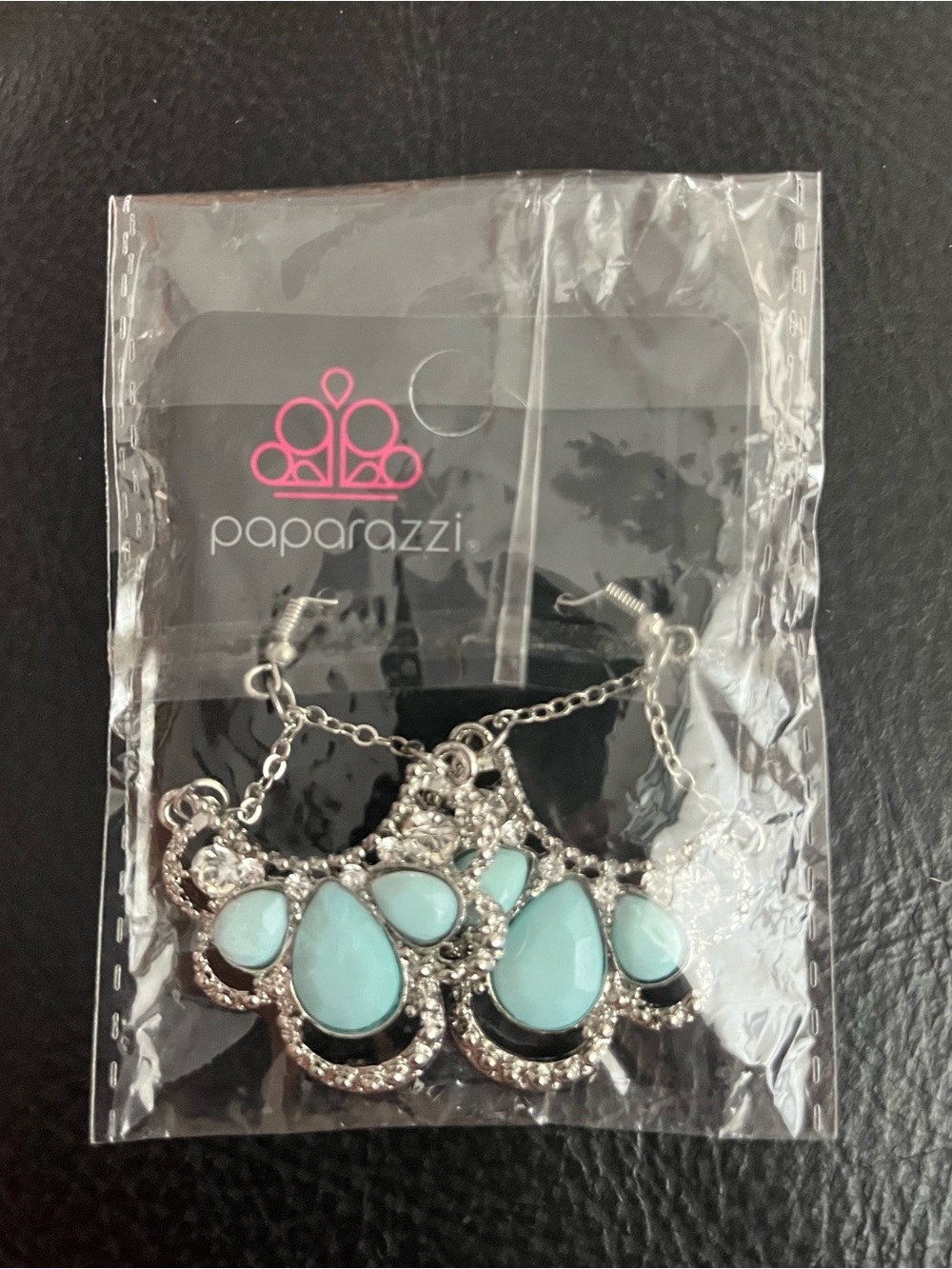 Paparazzi Caribbean Royalty Blue Earrings - Picture 2 of 3